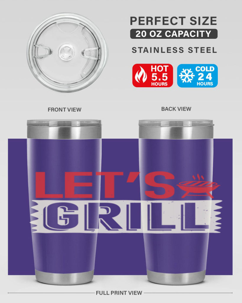 lets grill 25#- bbq- Tumbler