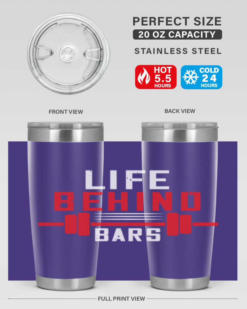 life behind bars 85#- gym- Tumbler