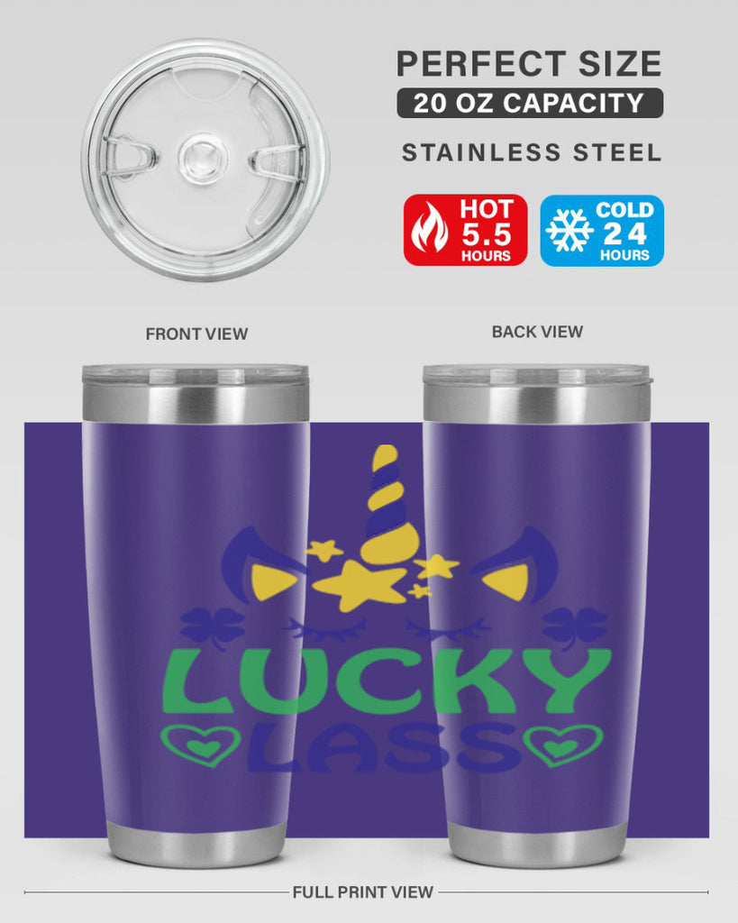 lucy lass 11#- mardi gras- Tumbler