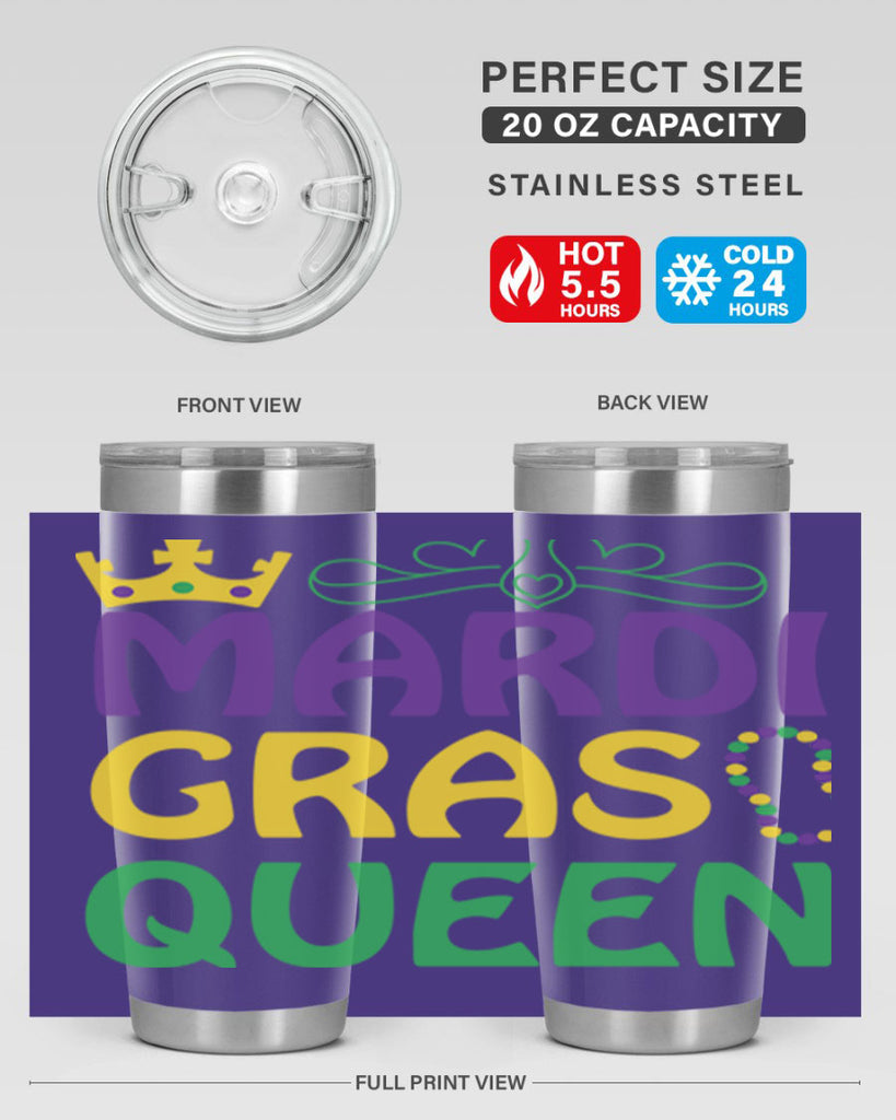 mardi gras queen 8#- mardi gras- Tumbler