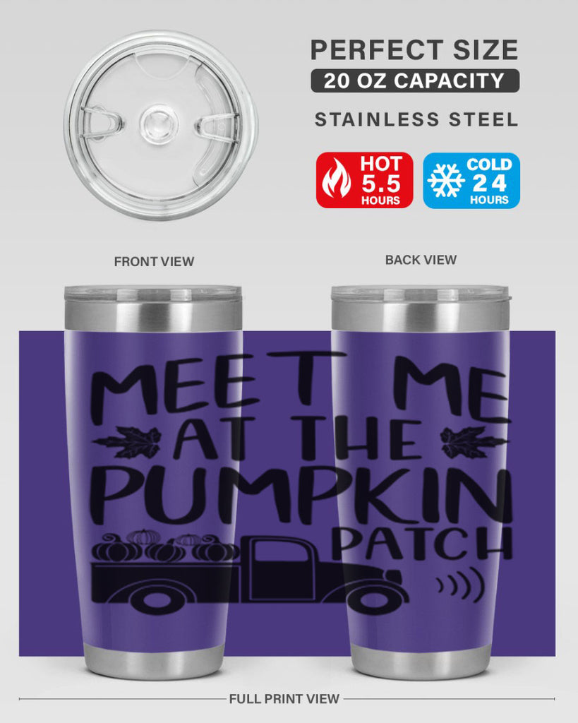 meet me at the pumpkin patch 423#- fall- Tumbler