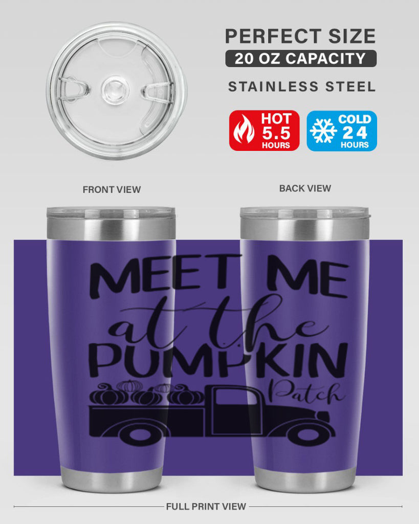 meet me at the pumpkin patch 424#- fall- Tumbler