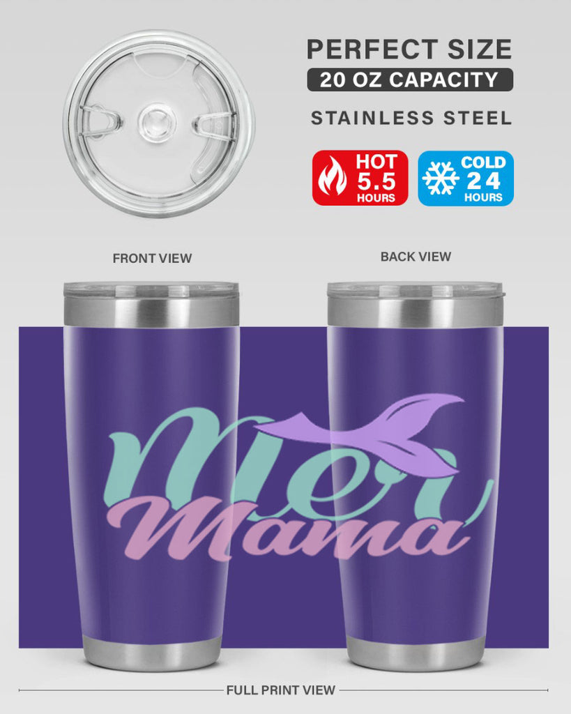 mer mama 4#- mermaid- Tumbler