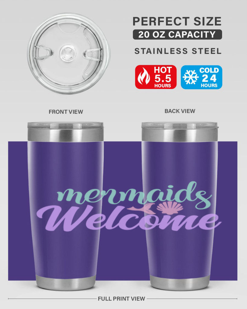 mermaids welcome 6#- mermaid- Tumbler
