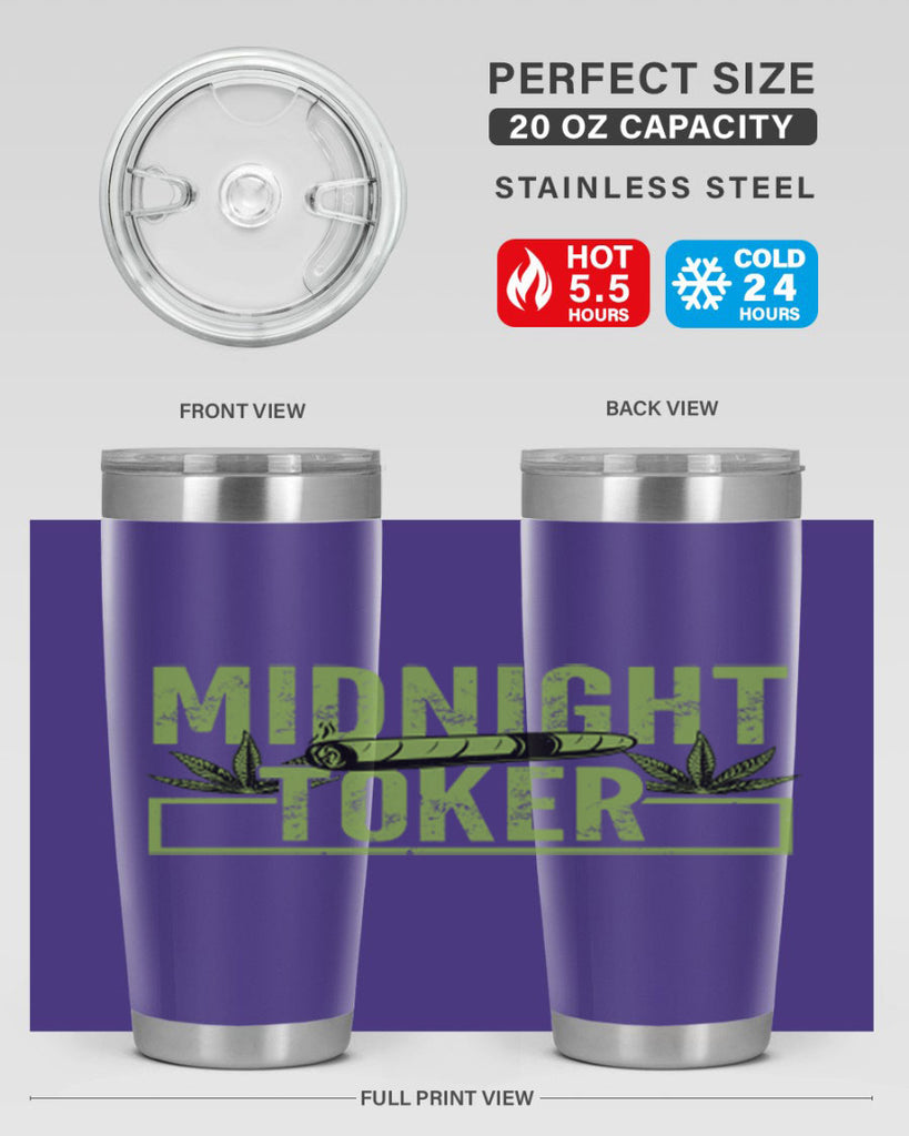 midnight toker 211#- marijuana- Tumbler