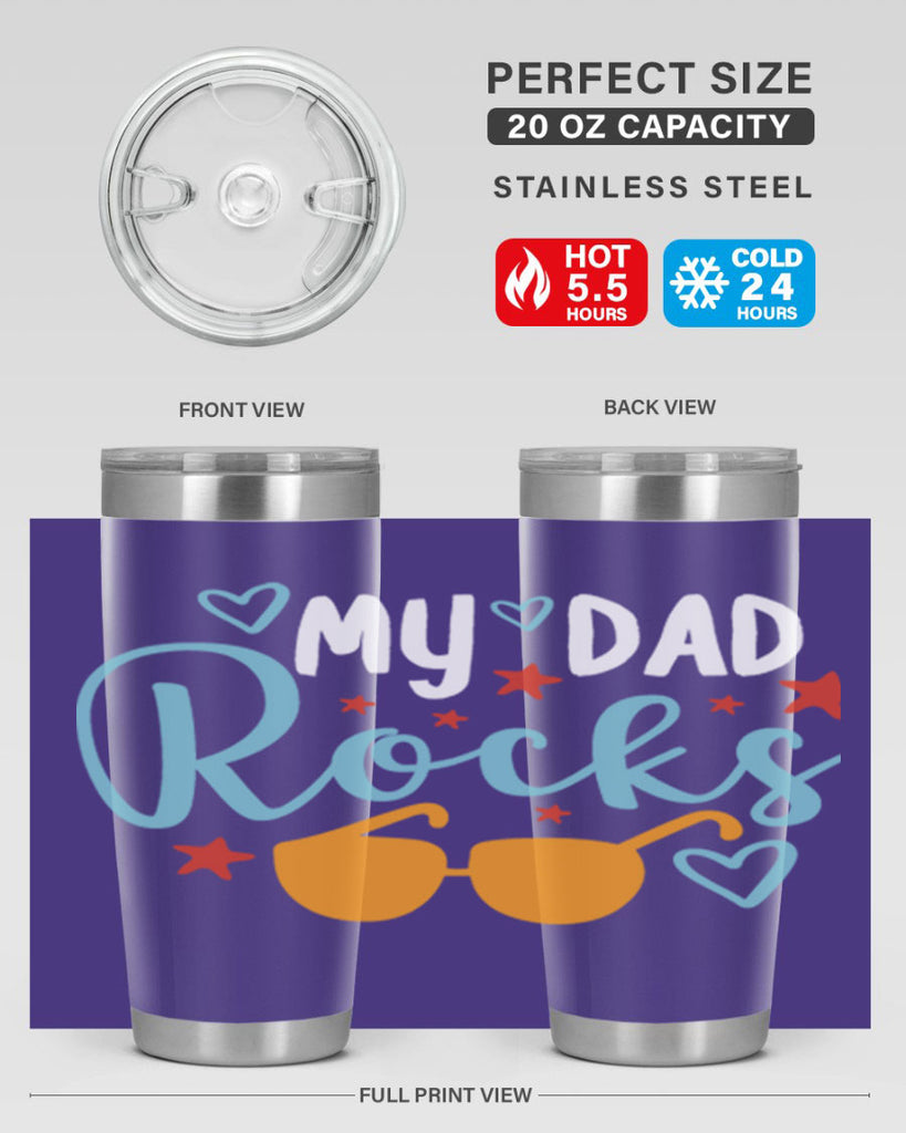 my dad rocks 83#- fathers day- Tumbler