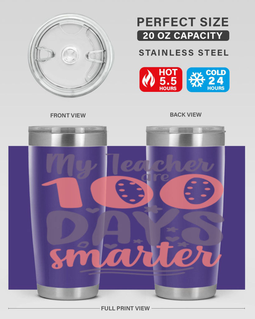 my teacher are 100 days smarter 15#- 100 days of school- Tumbler