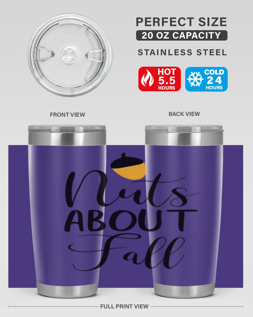 nuts about fall 445#- fall- Tumbler