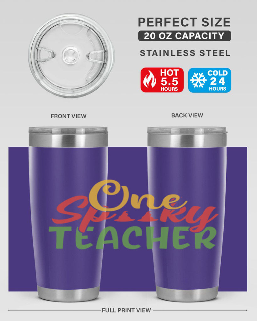 one spooky teacher Style 158#- teacher- tumbler