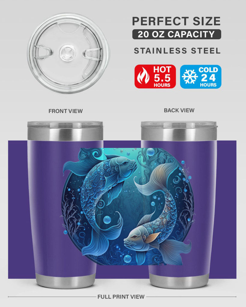 pisces 364#- zodiac- Tumbler