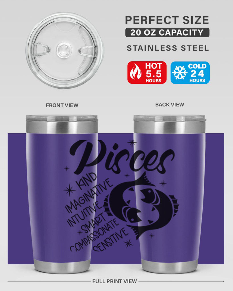 pisces 371#- zodiac- Tumbler