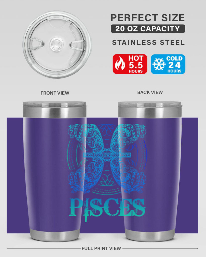 pisces Zodiac 381#- zodiac- Tumbler