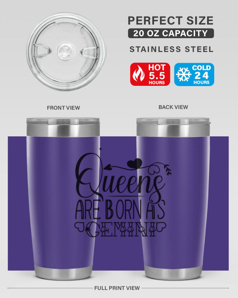 queens are born as Gemini 390#- zodiac- Tumbler