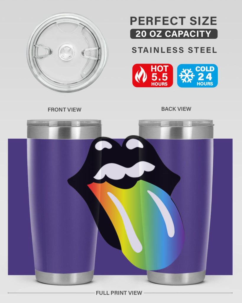 rainbow mouth and tongue 5#- lgbt- Tumbler