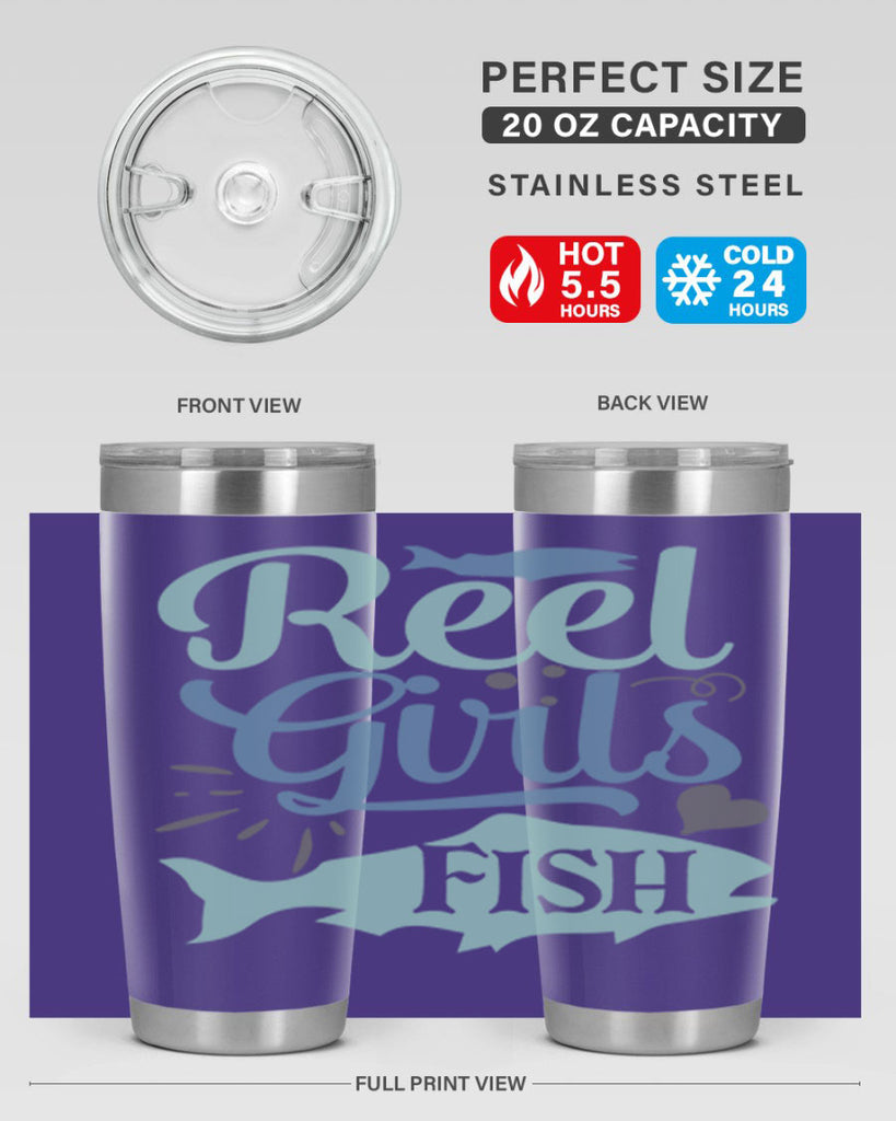 reel girls fish 198#- fishing- Tumbler