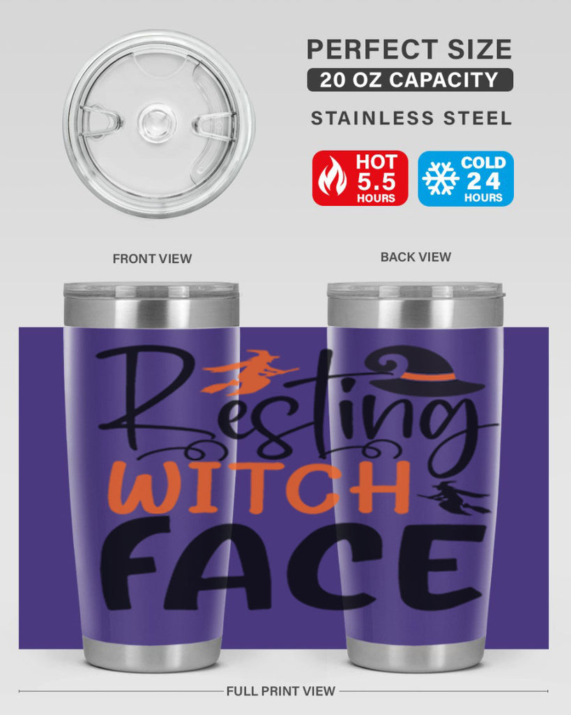 resting witch face 108#- halloween- Tumbler