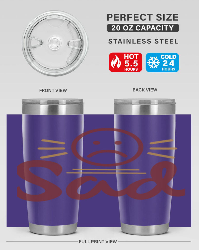 sad 5#- fathers day- Tumbler