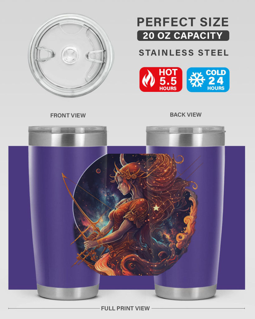 sagittarius 417#- zodiac- Tumbler