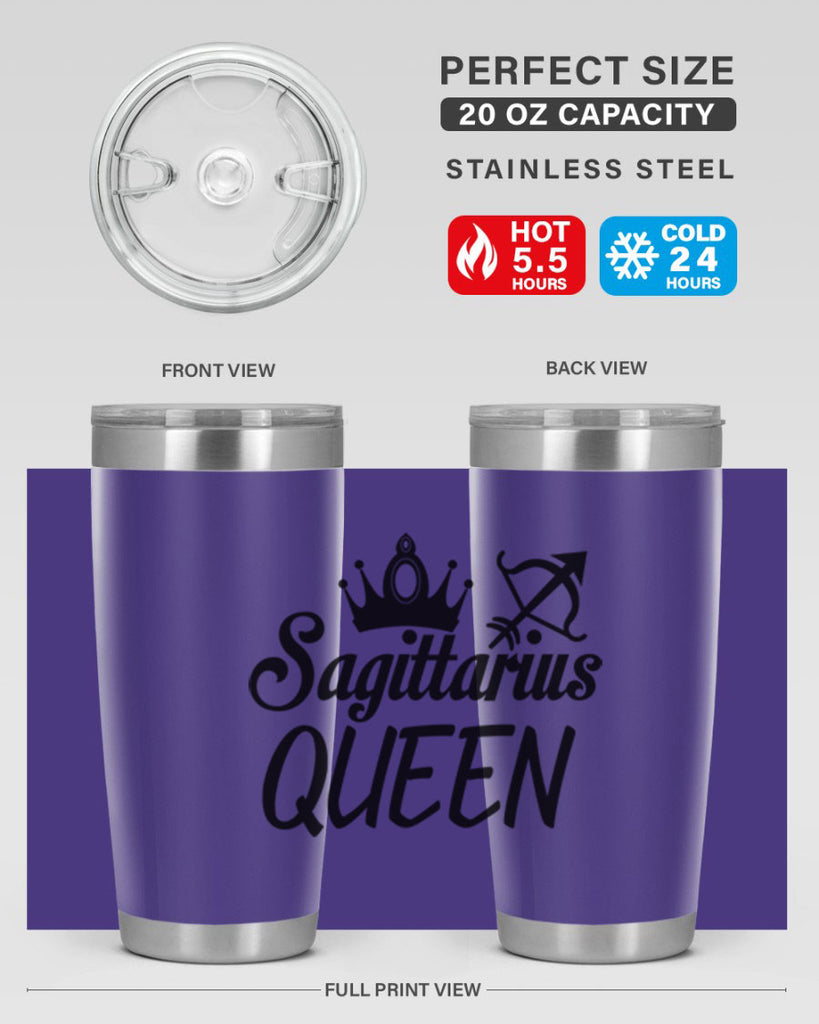 sagittarius queen 412#- zodiac- Tumbler