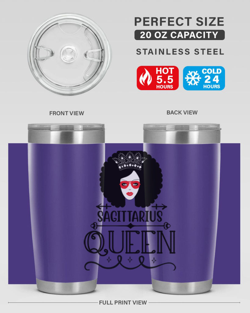 sagittarius queen 414#- zodiac- Tumbler