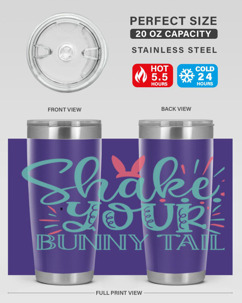 shake your bunny tail 104#- easter- Tumbler