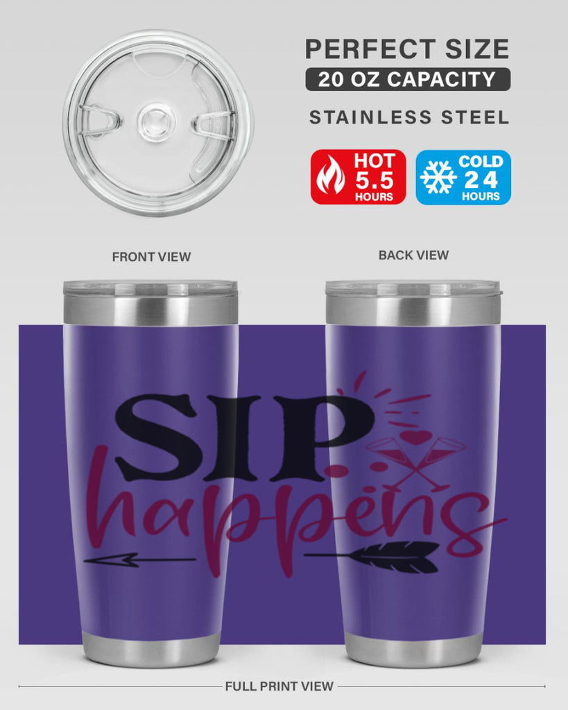 sip happens 164#- wine- Tumbler