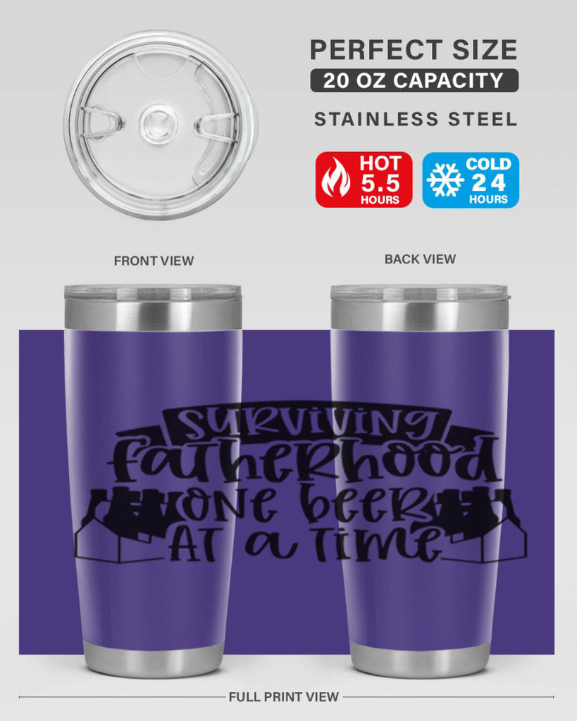 surviving fatherhood one beer at a time 19#- fathers day- Tumbler