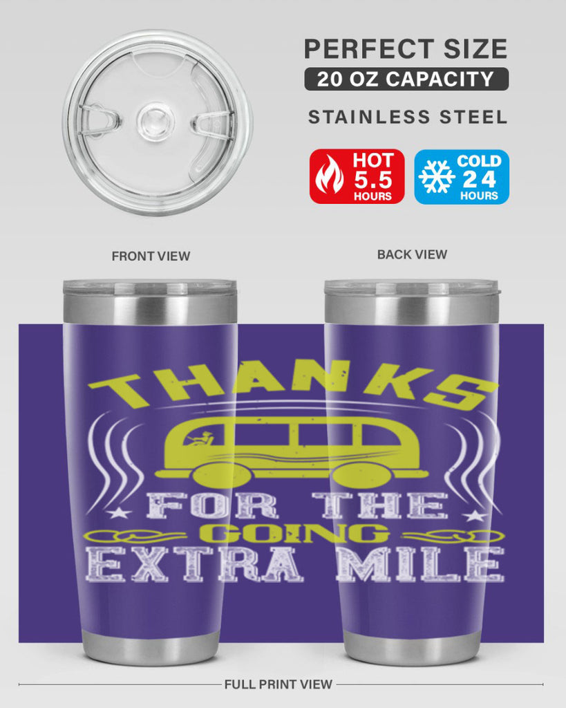 thanks for the going extra mile Style 14#- bus driver- tumbler