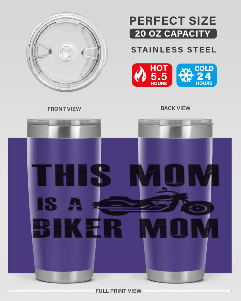 this mom is a biker mom 35#- mom- Tumbler