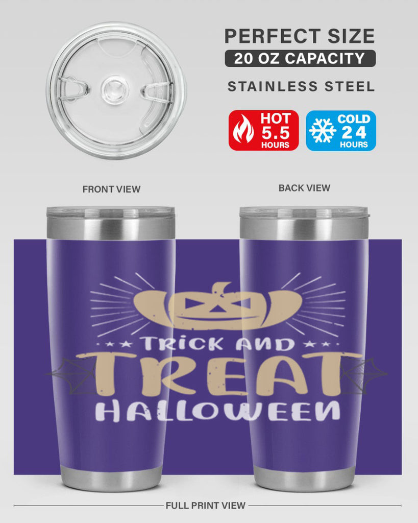 trick and treat halloween 125#- halloween- Tumbler