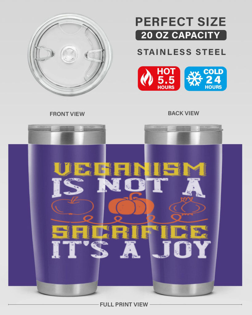 veganism is not a sacrificeits a joy 17#- vegan- Tumbler