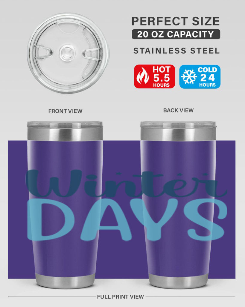 winter days 499#- winter- Tumbler