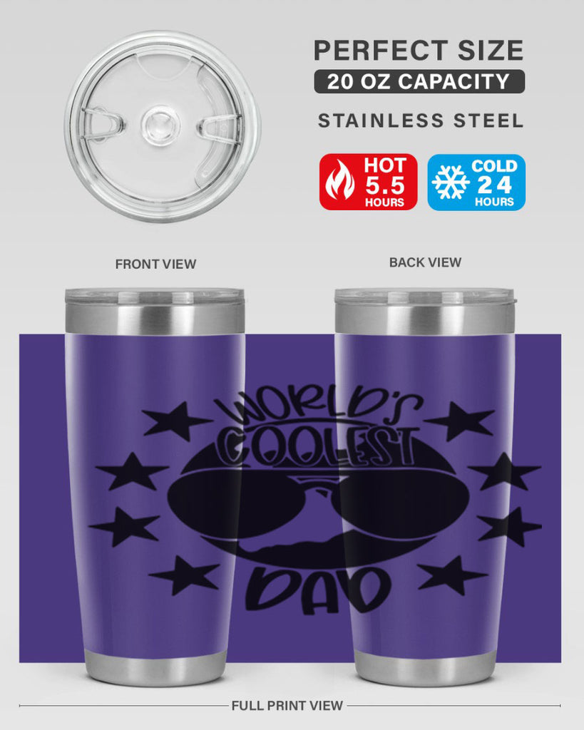 worlds coolest dad 11#- fathers day- Tumbler