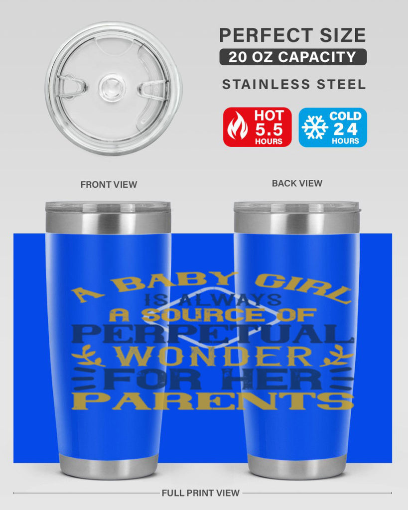 A baby girl is always a source of perpetual wonder for her parents Style 142#- baby- tumbler