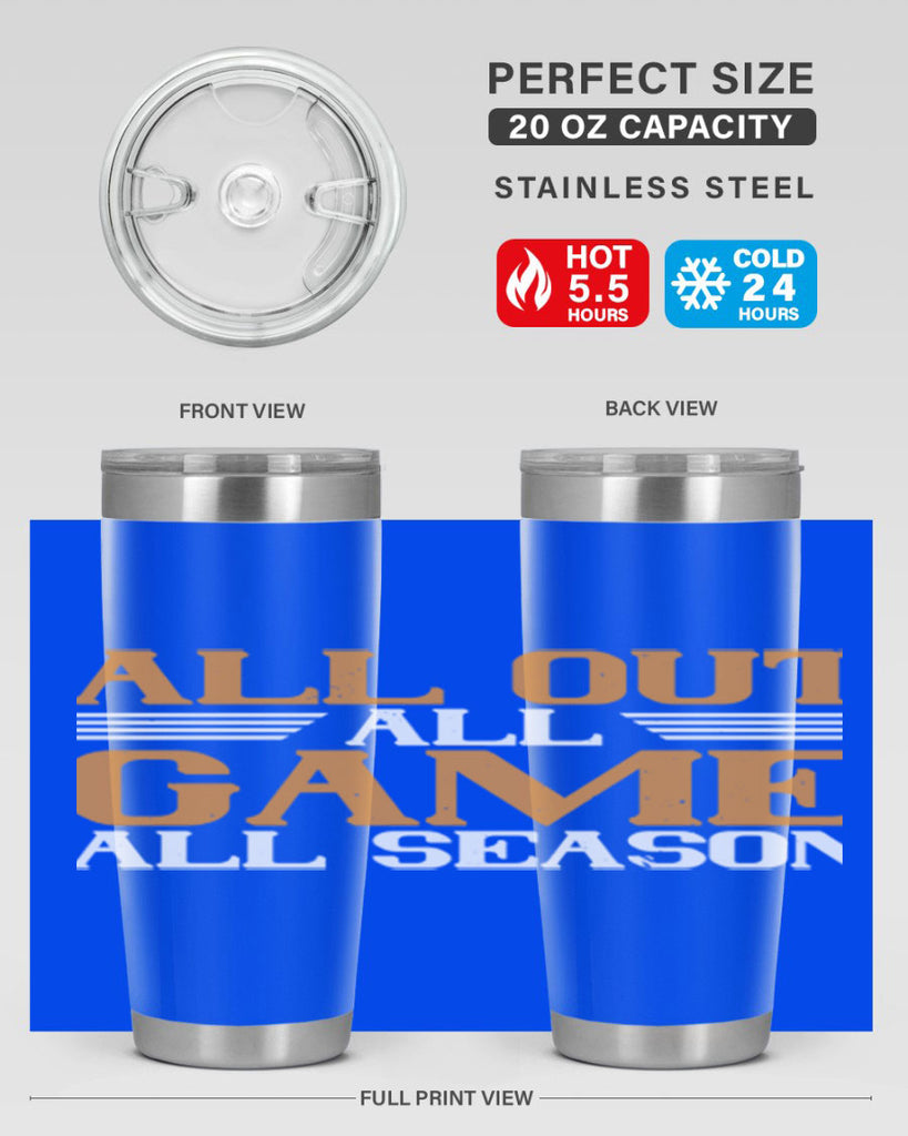 All out all game all season 2238#- badminton- Tumbler