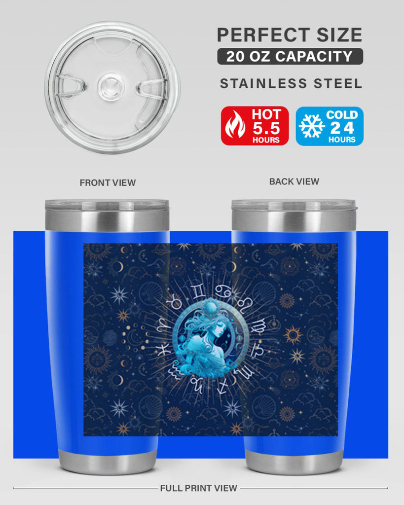 Aquarius Straight 66#- zodiac- Tumbler