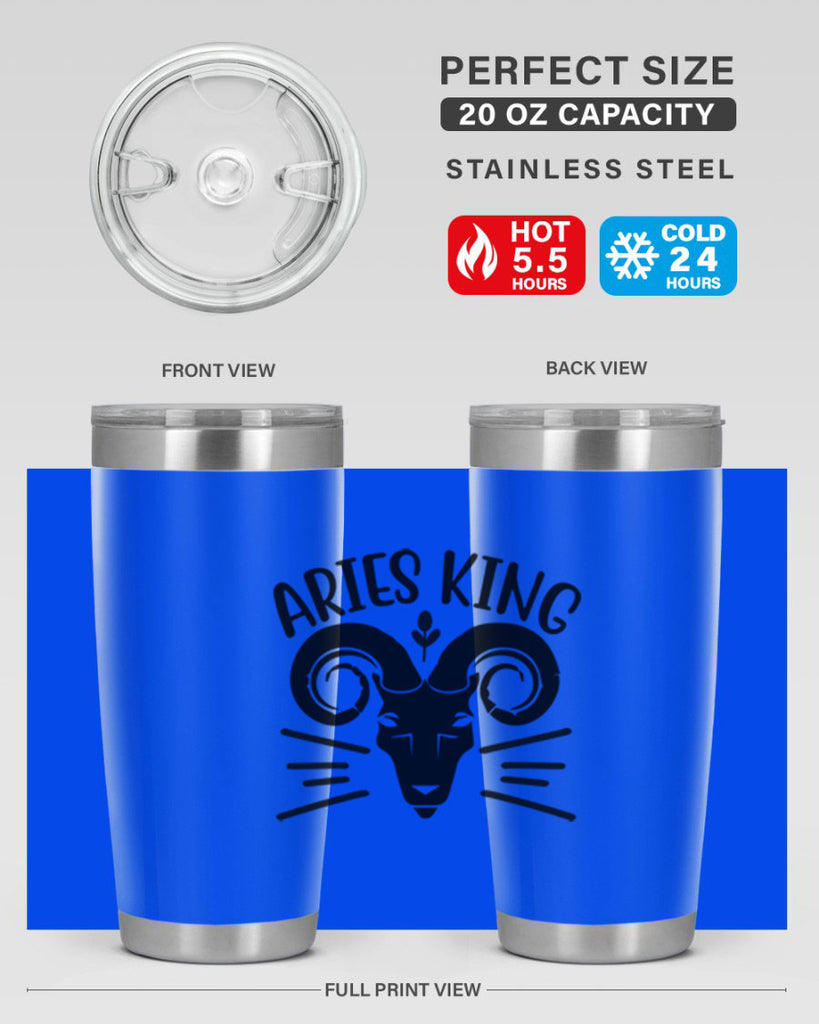 Aries king 109#- zodiac- Tumbler