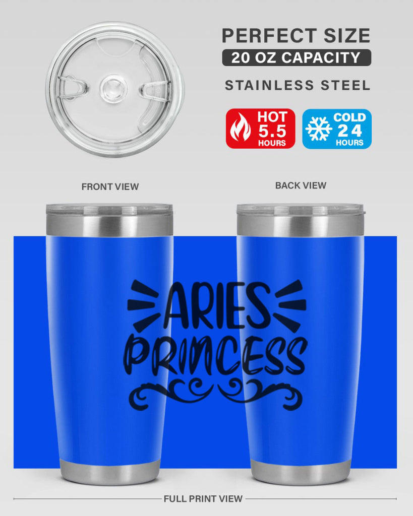 Aries princess 117#- zodiac- Tumbler