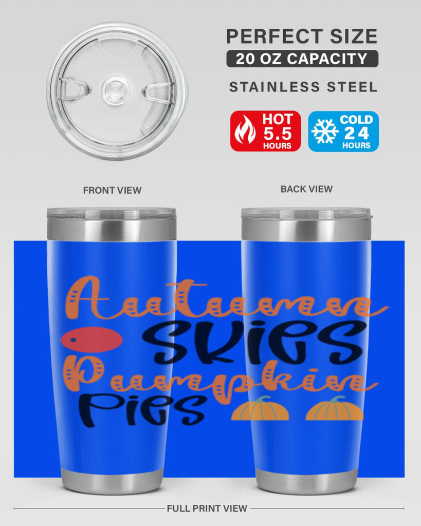 Autumn Skies Pumpkin Pies 30#- fall- Tumbler