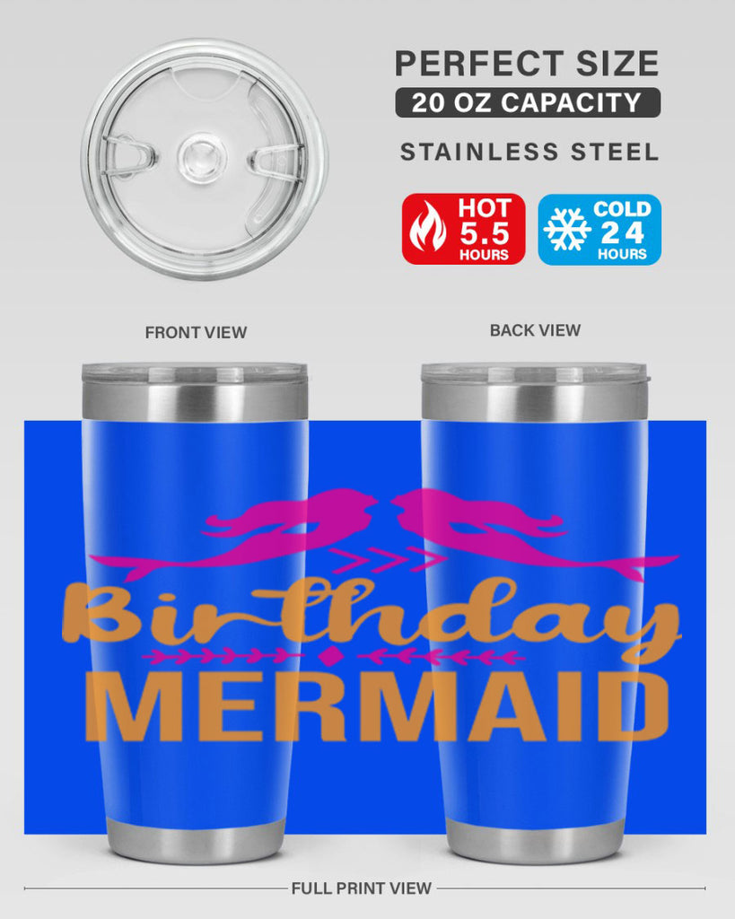 Birthday Mermaid 69#- mermaid- Tumbler