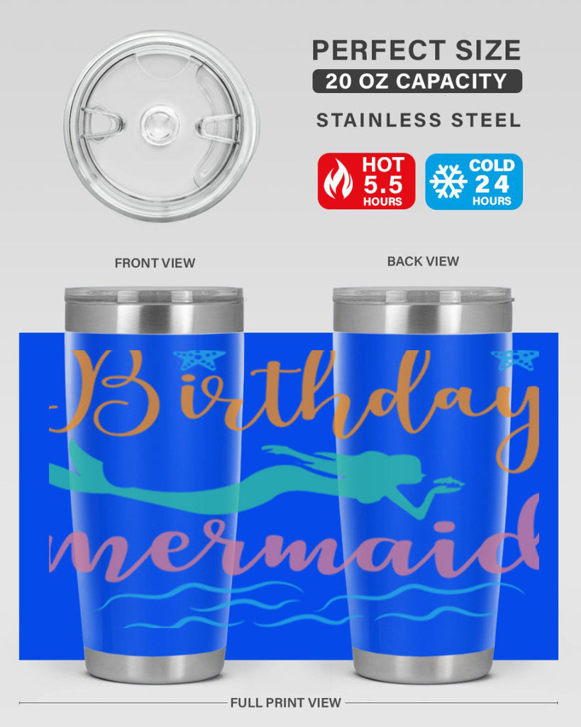 Birthday Mermaid Design 79#- mermaid- Tumbler