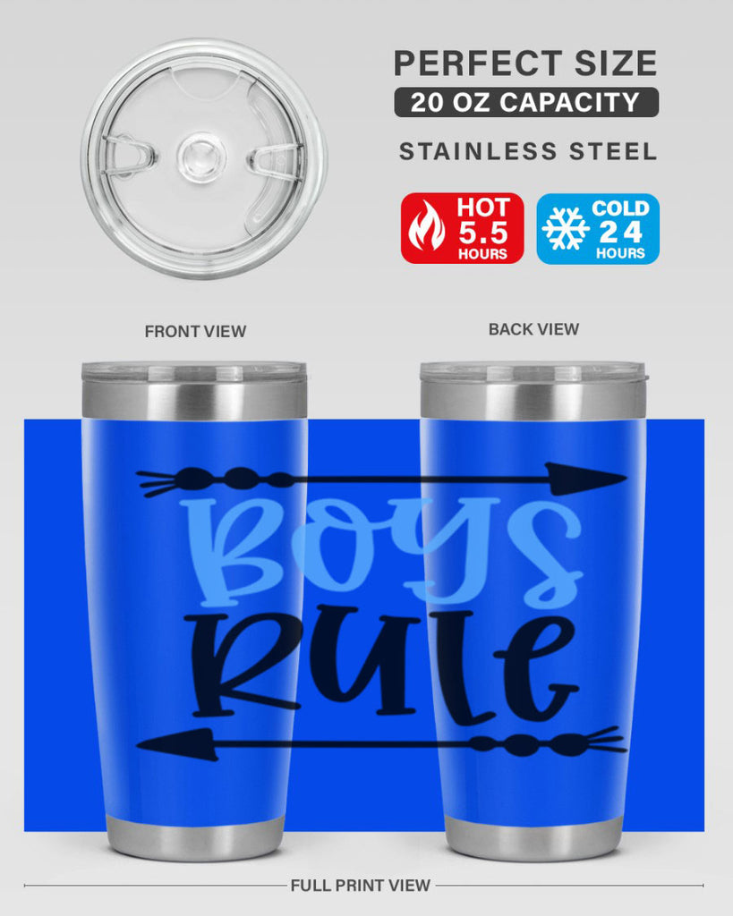 Boys Rule Style 108#- baby- tumbler