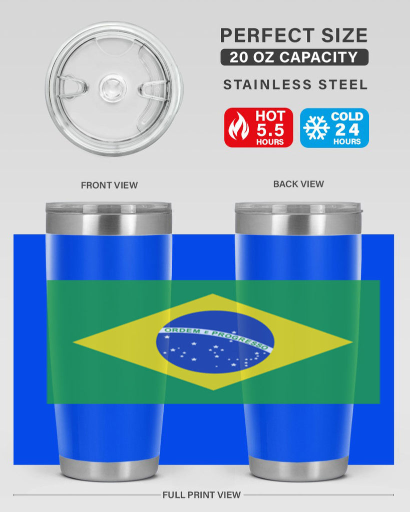 Brazil 174#- world flags- Tumbler