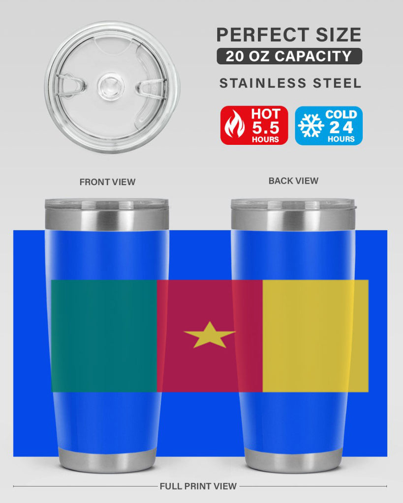 Cameroon 167#- world flags- Tumbler