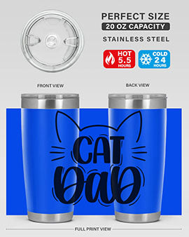 Cat Dad Style 81#- cat- Tumbler