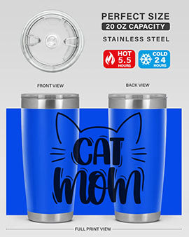 Cat Mom Style 85#- cat- Tumbler