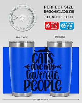 Cats Are My Favorite People Style 90#- cat- Tumbler