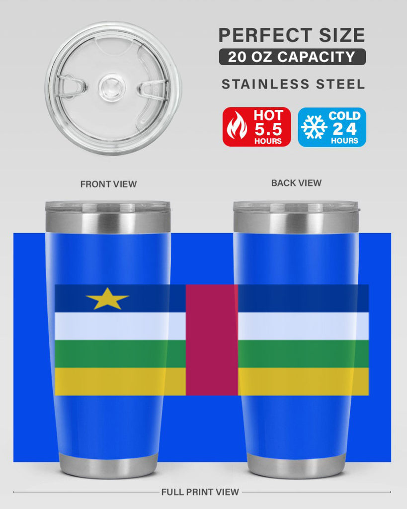 Central African Republic 165#- world flags- Tumbler