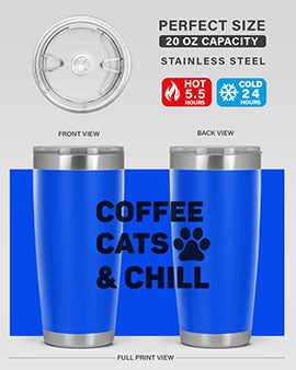 Coffee Cat Style 41#- cat- Tumbler