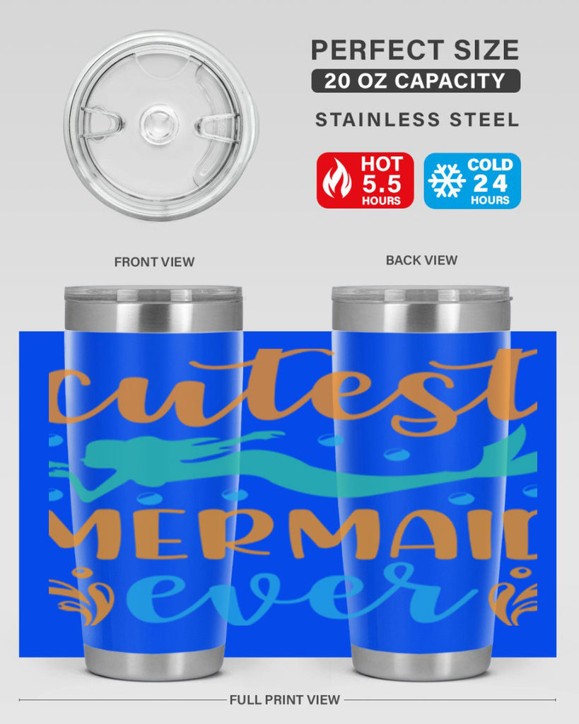 Cutest Mermaid Ever Design 102#- mermaid- Tumbler